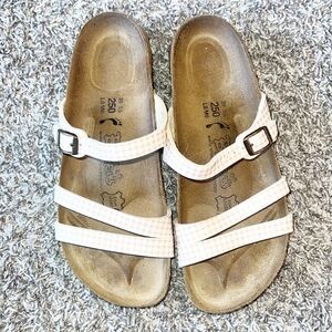 Birkenstock Birki’s Plaid Sandals Size 8